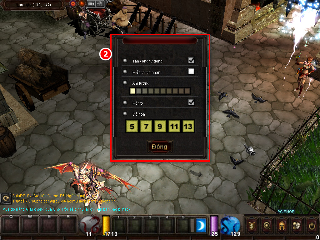 Chức năng chính của Game MU Tàn Sát Chức năng chính của Game MU Tàn Sát